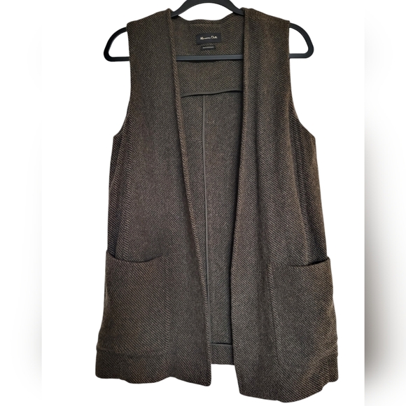 Massimo Dutti Wool-Blend Vest Size M - Picture 1 of 8
